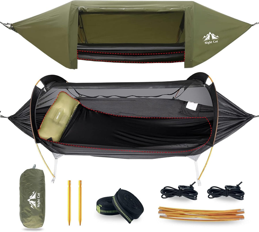 Luxury Camping Hammock with Mosquito Net | 290x140cm | 300kg | Full Kit