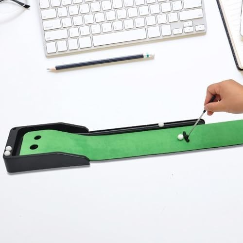 Golf Putting Mat Automatic Ball Return Indoor Practice Trainer Non Slip