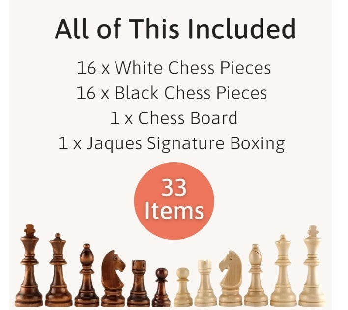 Wooden Chess Set for Adults & Kids | Classic Board Game | Premium Traditional