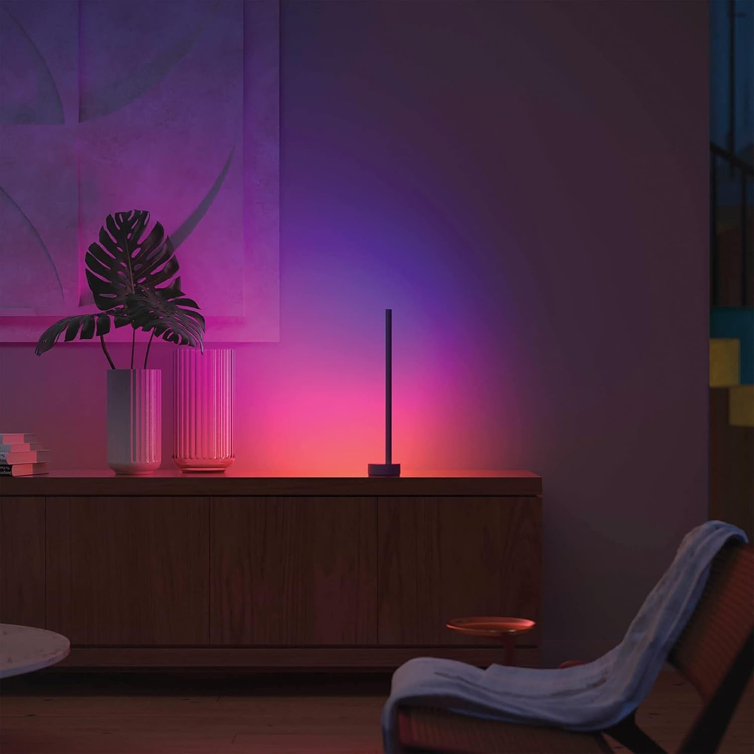 Smart LED Table Lamp Gradient Colour App Voice Control Ambient Mood Light