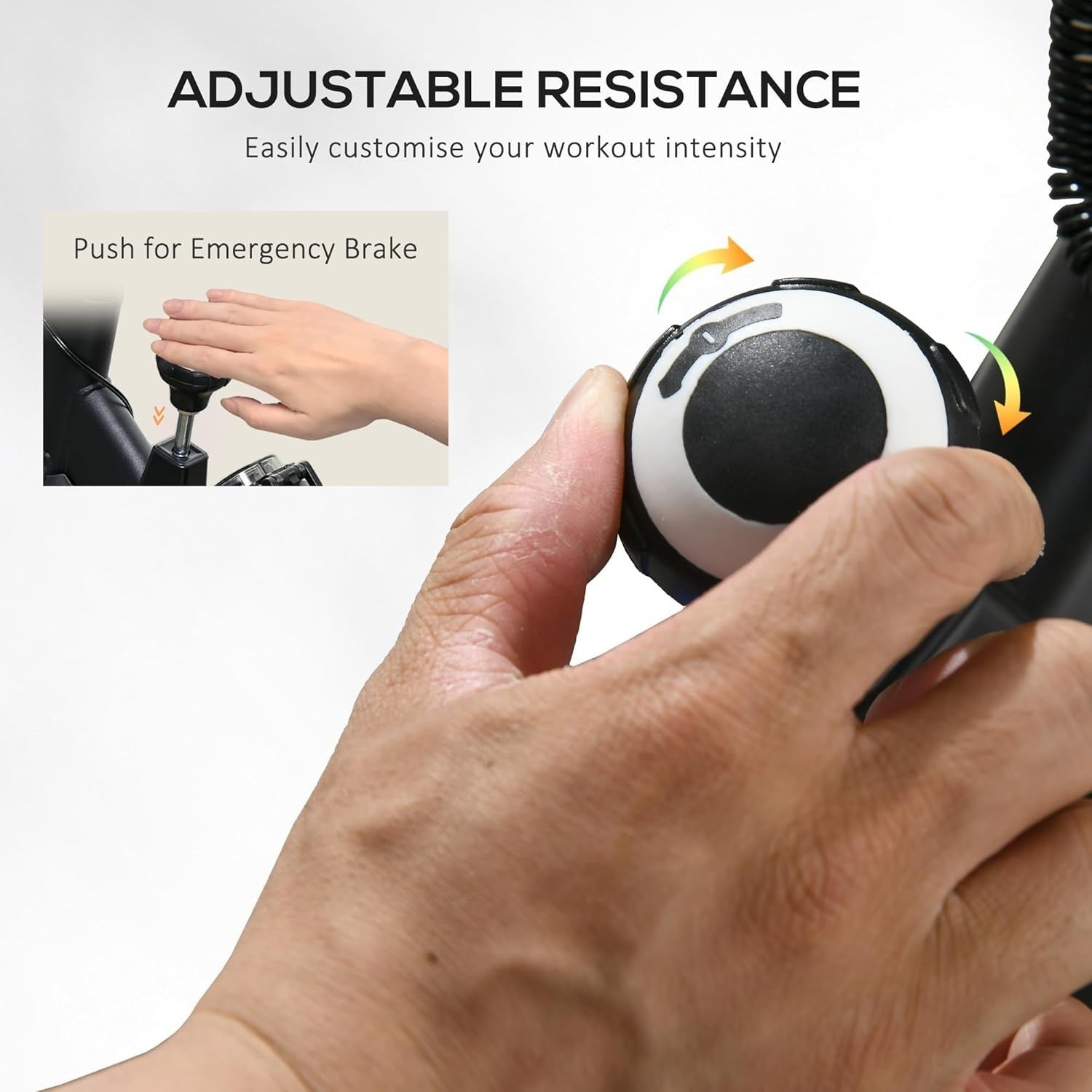 Upright Exercise Bike 8kg Flywheel Adjustable Resistance LCD Home Cycling