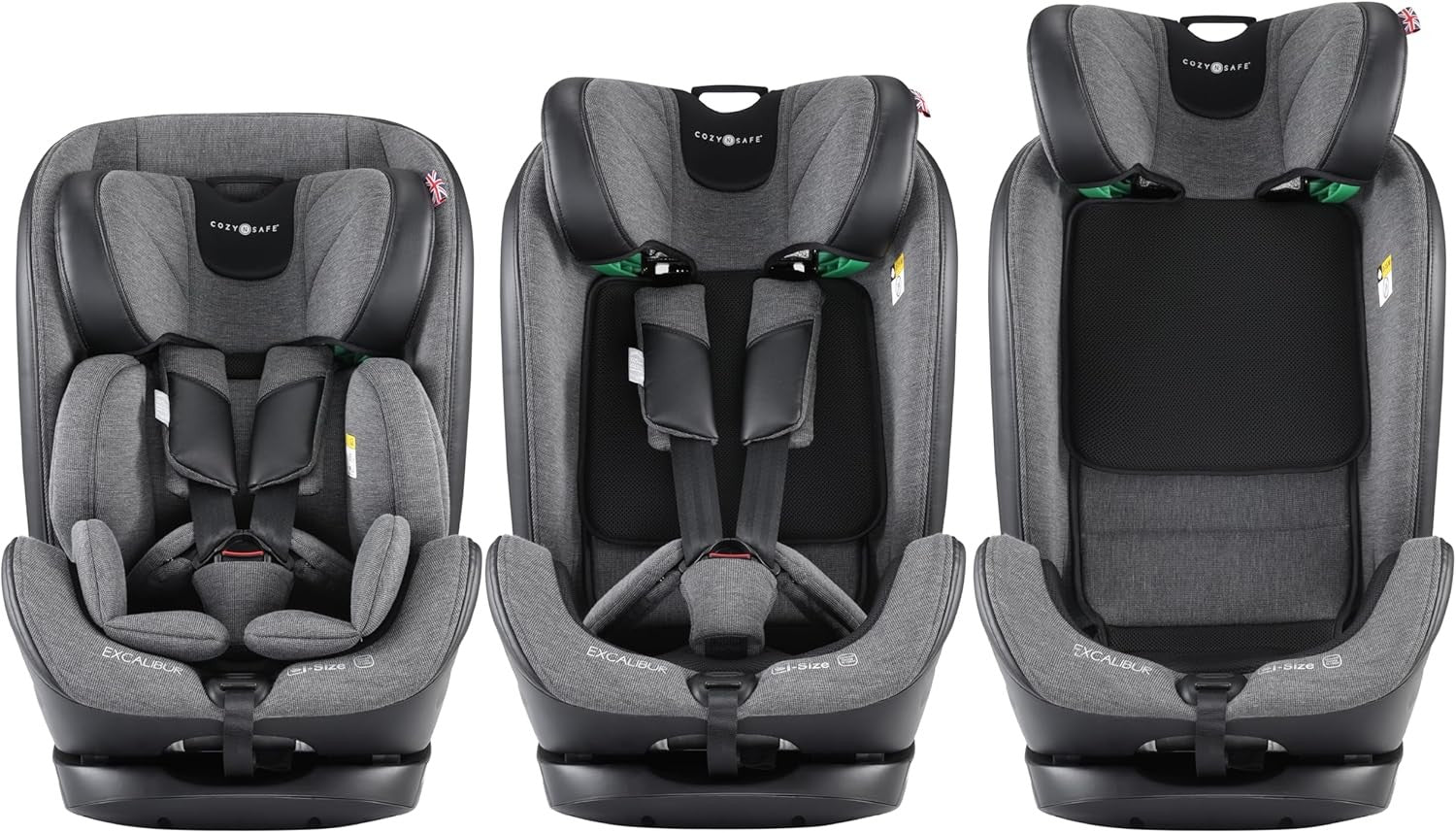 i-Size Child Car Seat 76–150cm Extended Harness Recline Impact