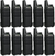 Professional Walkie Talkies 10 Pack PMR446 Rechargeable VOX 2 Way Radios