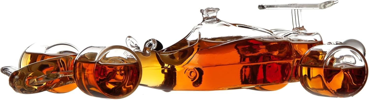 Racing Car Whiskey Decanter 400ml Set with Glasses | Luxury Gift for Men