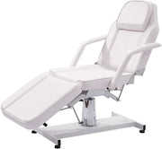 Hydraulic Massage Table 3-Section Reclining Beauty Salon Spa Tattoo Bed White