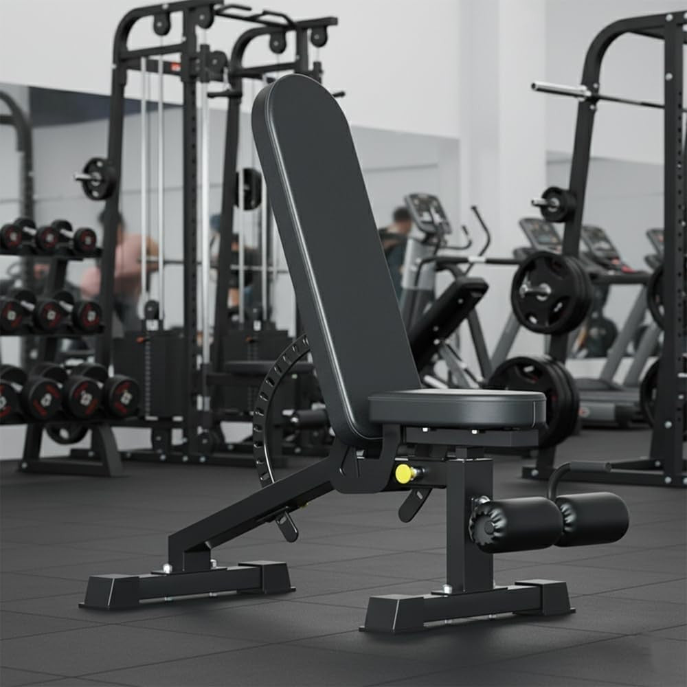 Commercial Adjustable Weight Bench Foldable 9 Position 450kg Home Gym