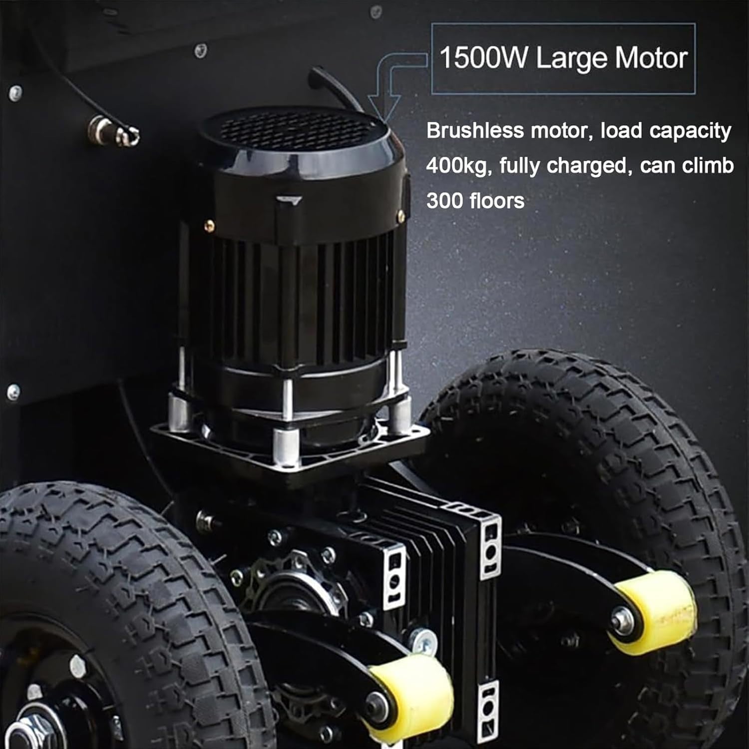 Electric Stair Climber Hand Truck 900lbs Load Brushless Motor Heavy Duty Trolley