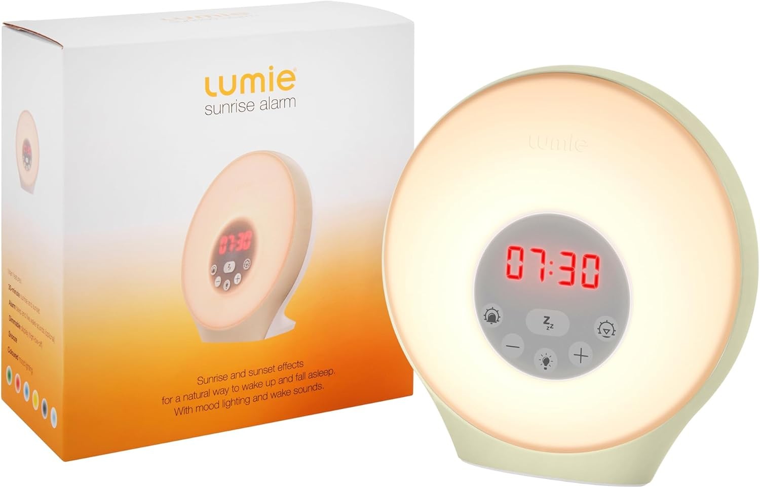 Sunrise Alarm Clock Wake Up Light Sunset Sleep Sounds Mood Lighting