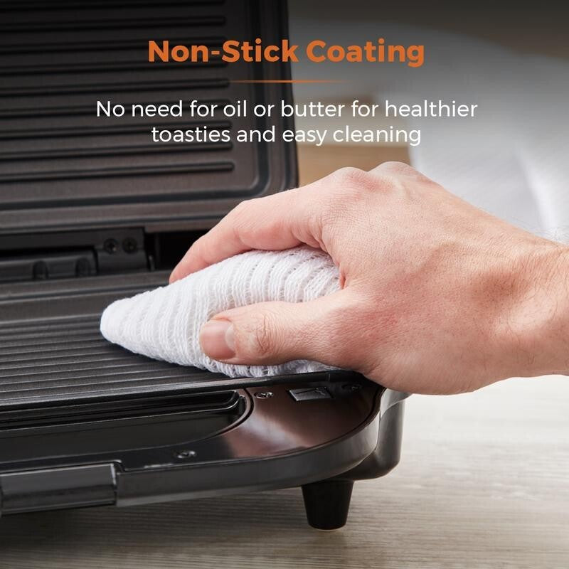 Tower 3-in-1 Deep Fill Sandwich Waffle Grill Maker | 900W Non-Stick Plates