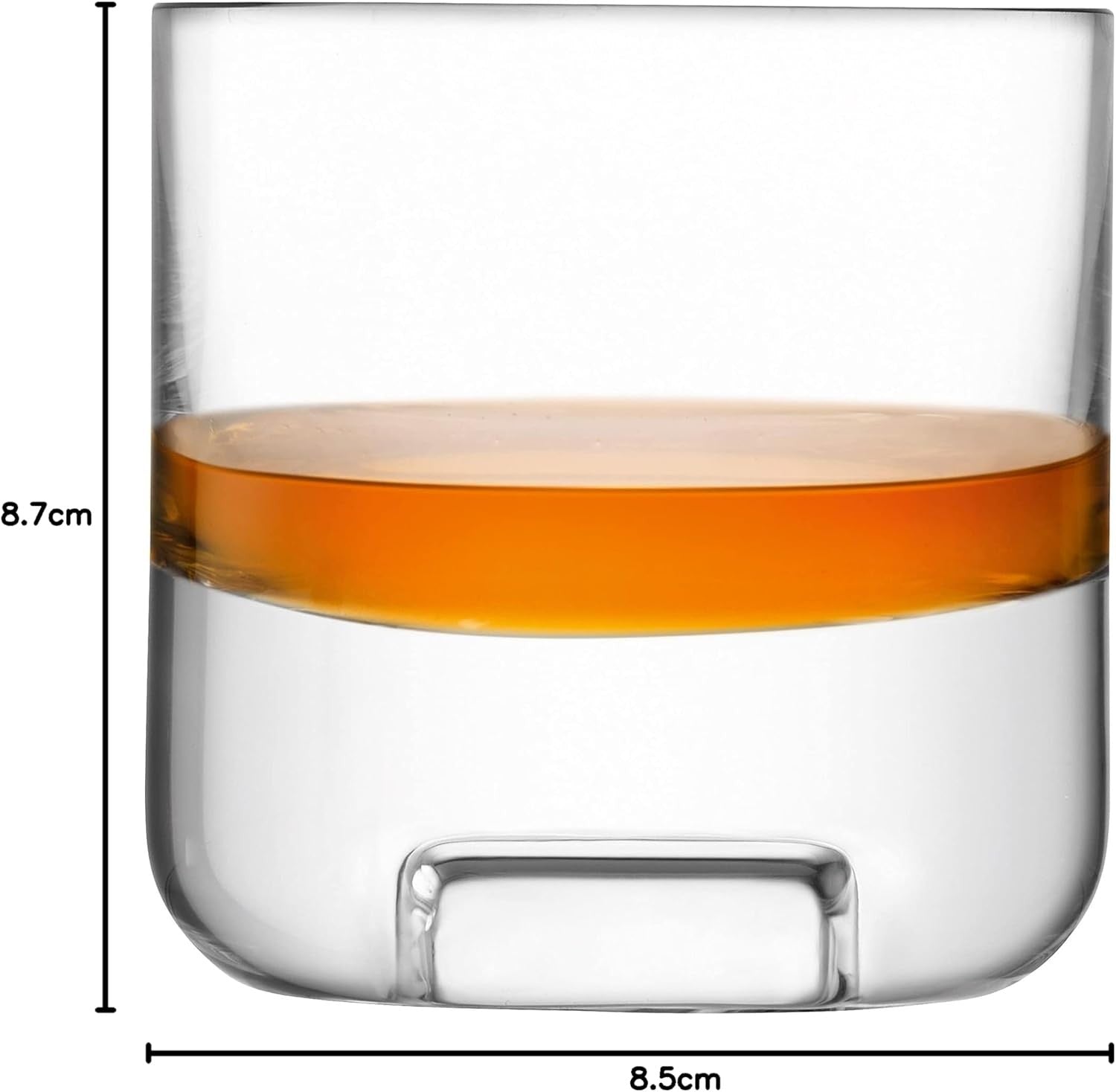 Handmade 240ml Whisky Tumbler Set of 2 | Premium Glass Gift for Men