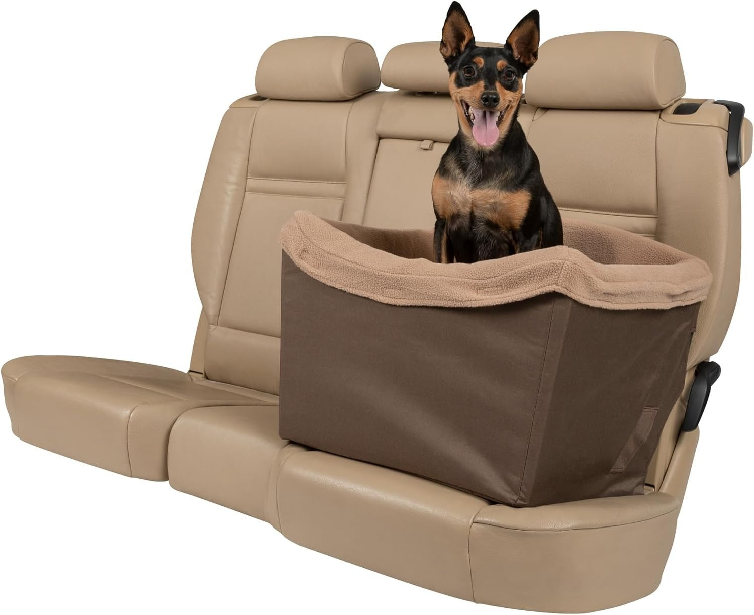 Dog Booster Car Seat Pet Travel Safety Seat Washable Fleece 14kg