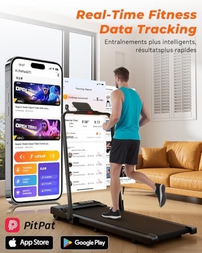 Foldable Under Desk Walking Pad 2.5HP App Control Quiet Treadmill 136kg Capacity