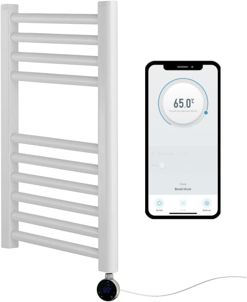 Smart WiFi Heated Towel Rail Electric Bathroom Dryer Timer Control
