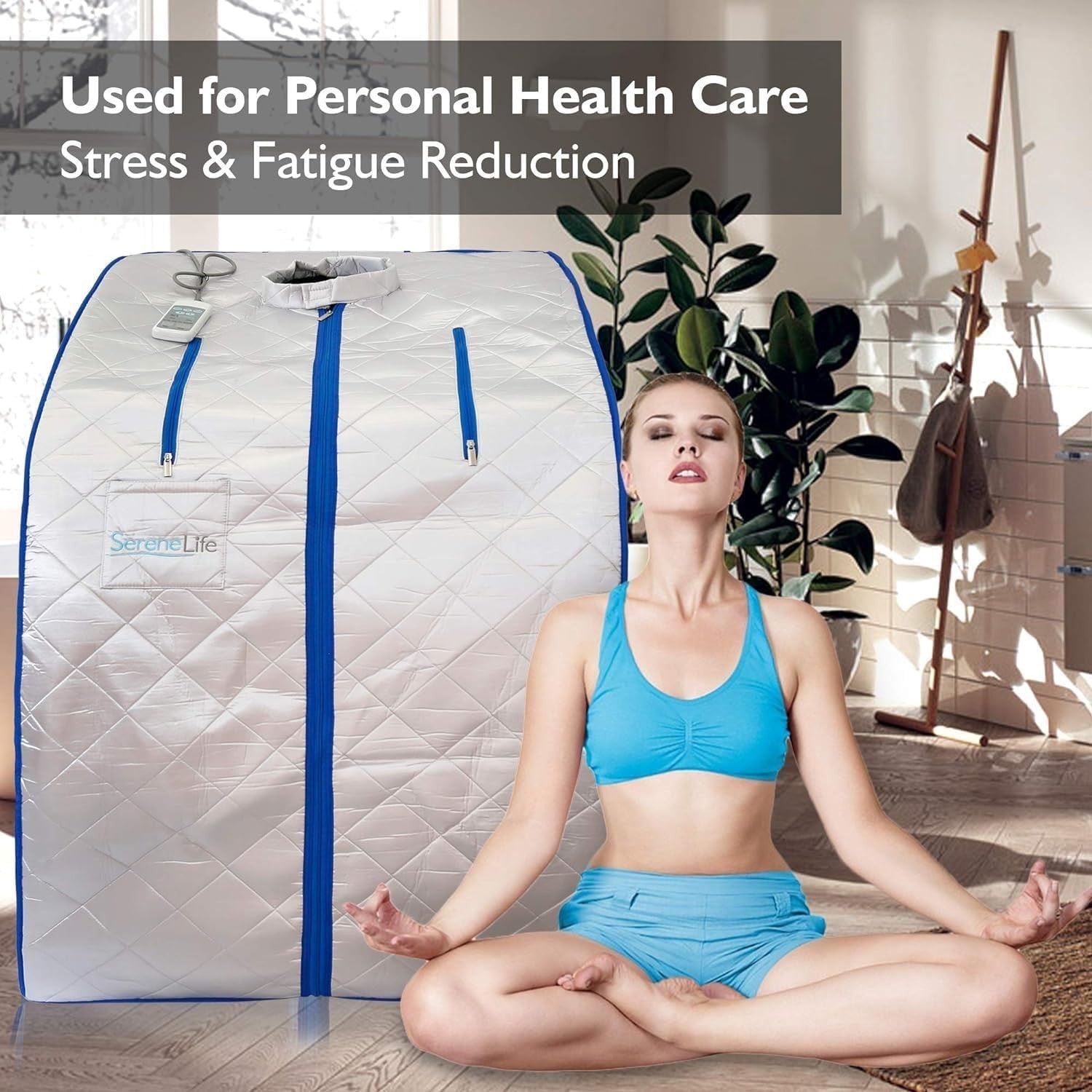 Portable Home Sauna Tent w/ Foot Heating Pad, Chair & Remote – Indoor Spa