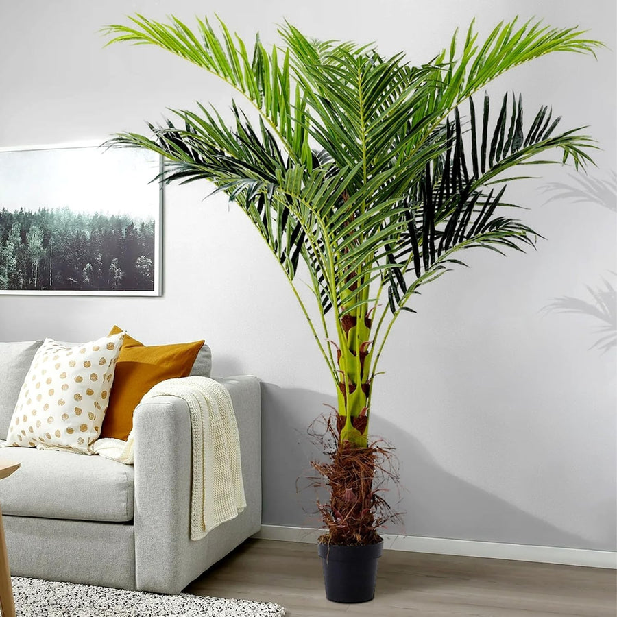 180cm Artificial Palm Tree in Pot Tall Tropical Green Indoor Outdoor Decoration