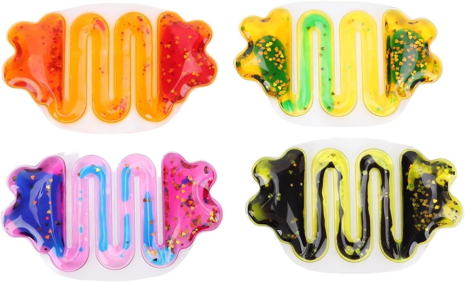 Glitter Liquid Motion Squeeze Fidget Toy Sensory Stress Relief