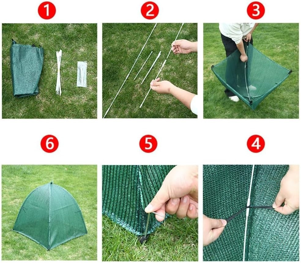 Mini Garden Greenhouse Cold Frost Protection Tent 60x60x60cm Dual Layer Cover