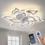 ChenSolara 90cm LED Ceiling Fan Light 6 Speeds Dimmable Remote White