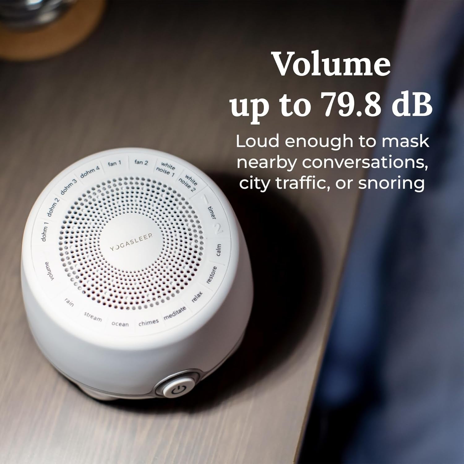 16 Sound White Noise Machine for Sleep & Focus – Nature & Soothing Sounds