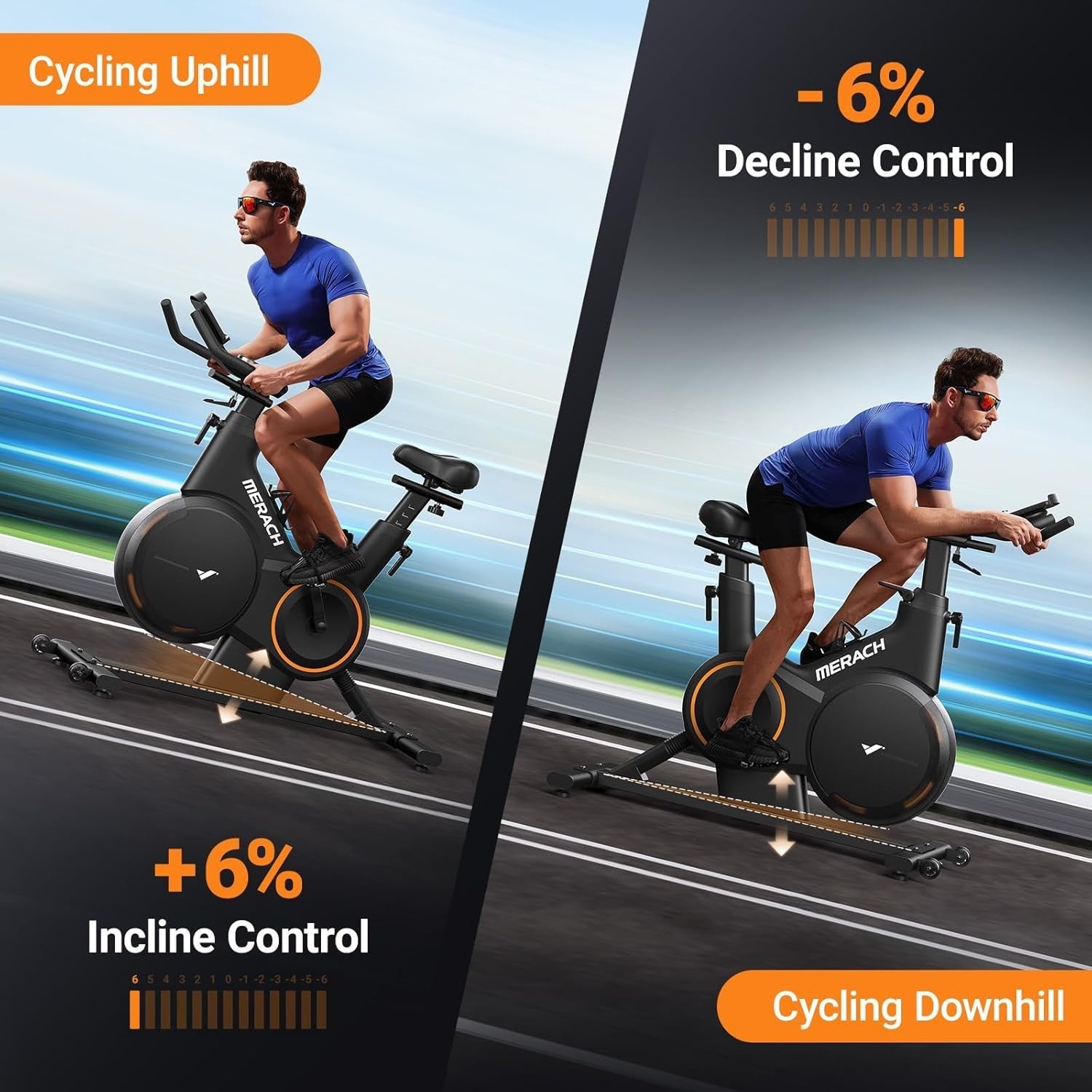 Smart Magnetic Exercise Bike w/ LED Display, App Control, 16 Levels & 300lb Cap