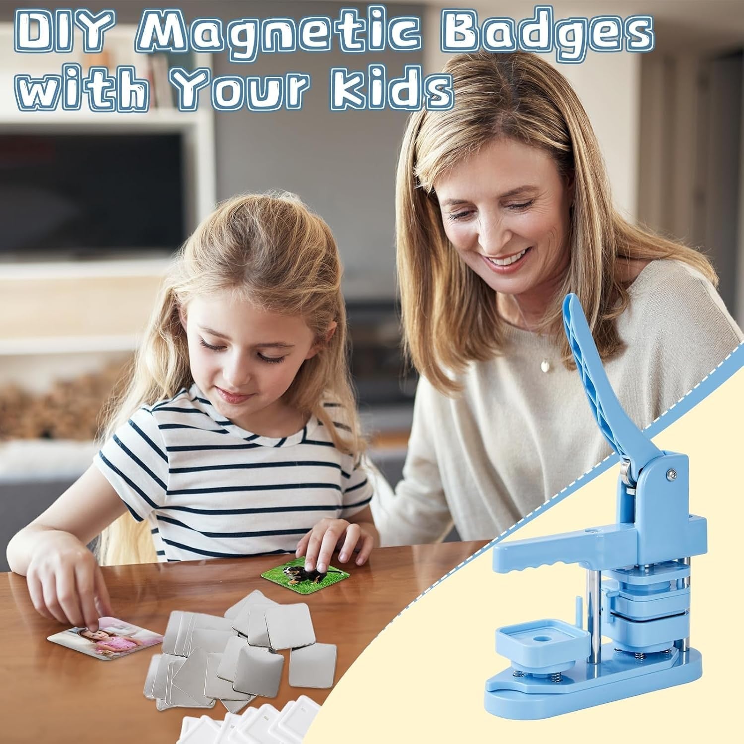 Photo Magnet Making Machine 50mm Button Press DIY Fridge Magnet Kit