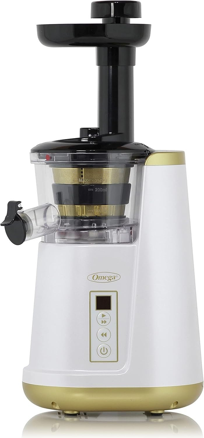 Cold Press Slow Masticating Juicer Vertical Extractor 45–65 RPM White