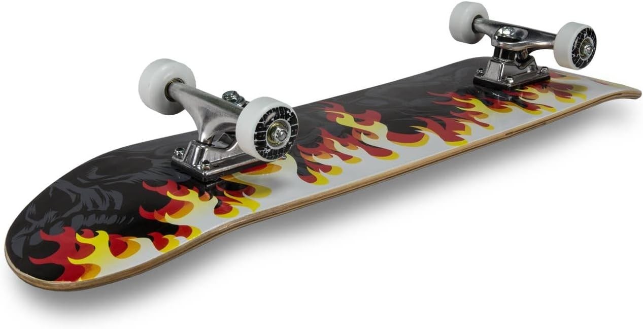 31" Beginner Skateboard Double-Kick Maple Deck 54mm PU Wheels