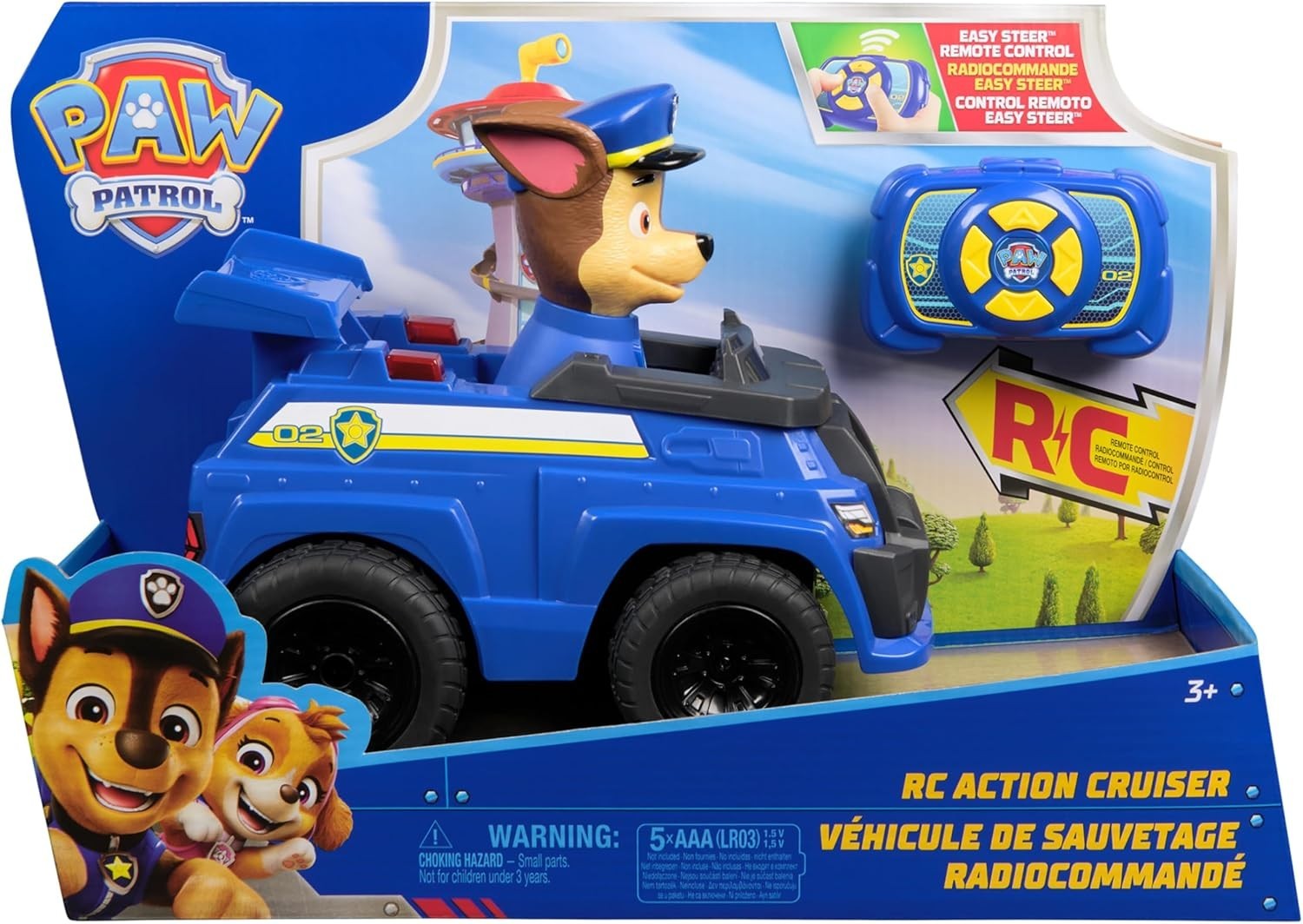 Patrol Chase RC Cruiser – Remote Control Car with LED Lights for Kids