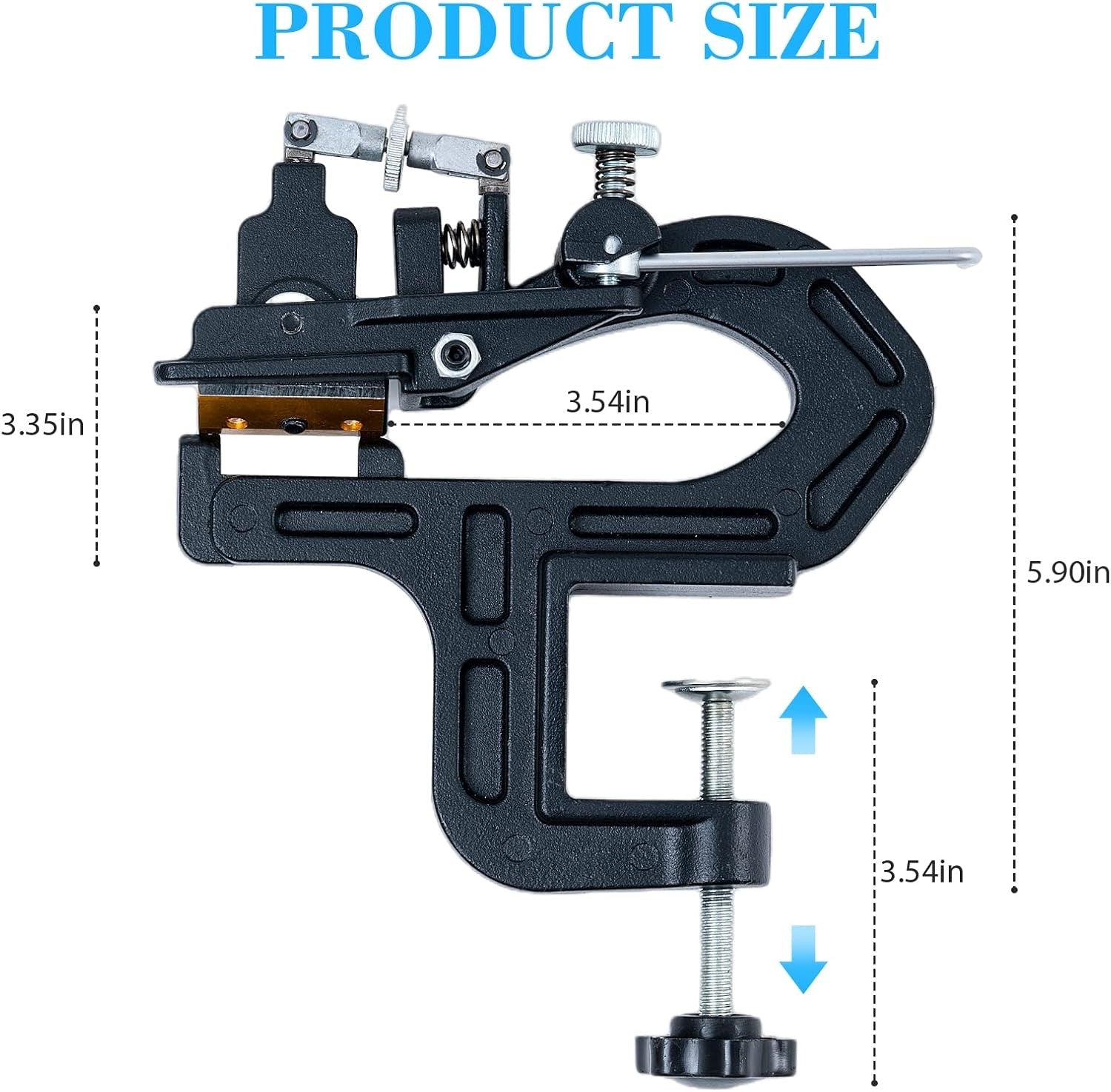 Manual Leather Skiver Splitter Adjustable Thickness Skiving Tool Craft Machine