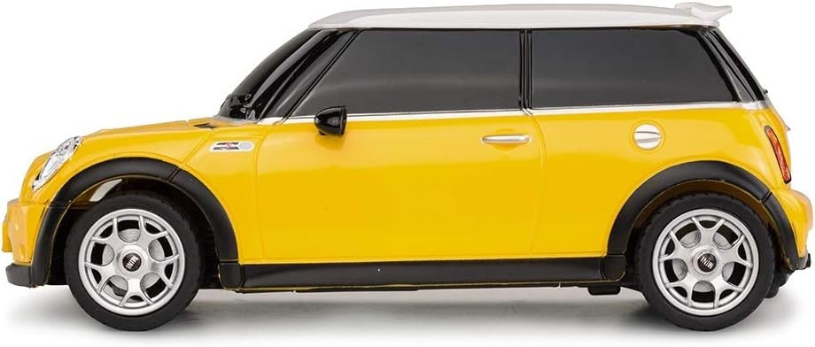 Mini Cooper S 1:24 RC Car – Yellow Remote Control Toy Car for Kids & Adults