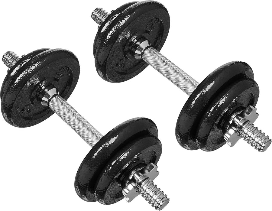 17kg Adjustable Barbell Dumbbell Weight Set with Case Home Gym