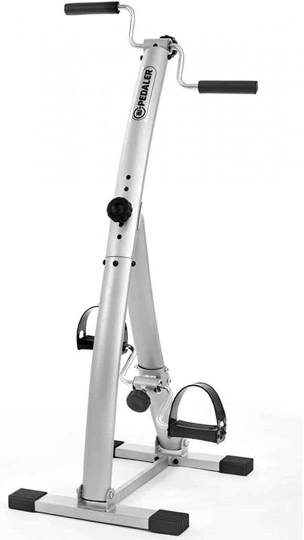 Foldable Dual-Action Pedal Exerciser for Arms & Legs, Adjustable Height