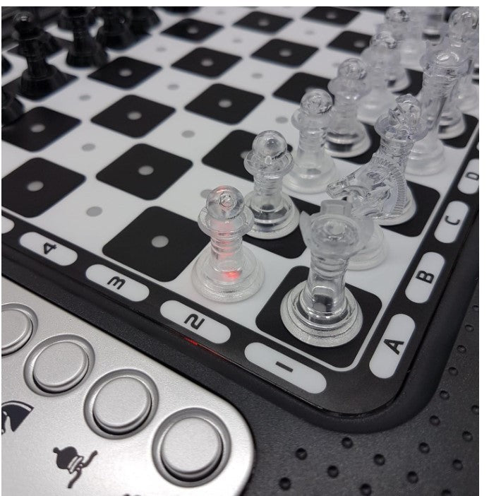 Electronic Chess Game with LEDs | 64 Difficulty Levels | Touch Keyboard | Family