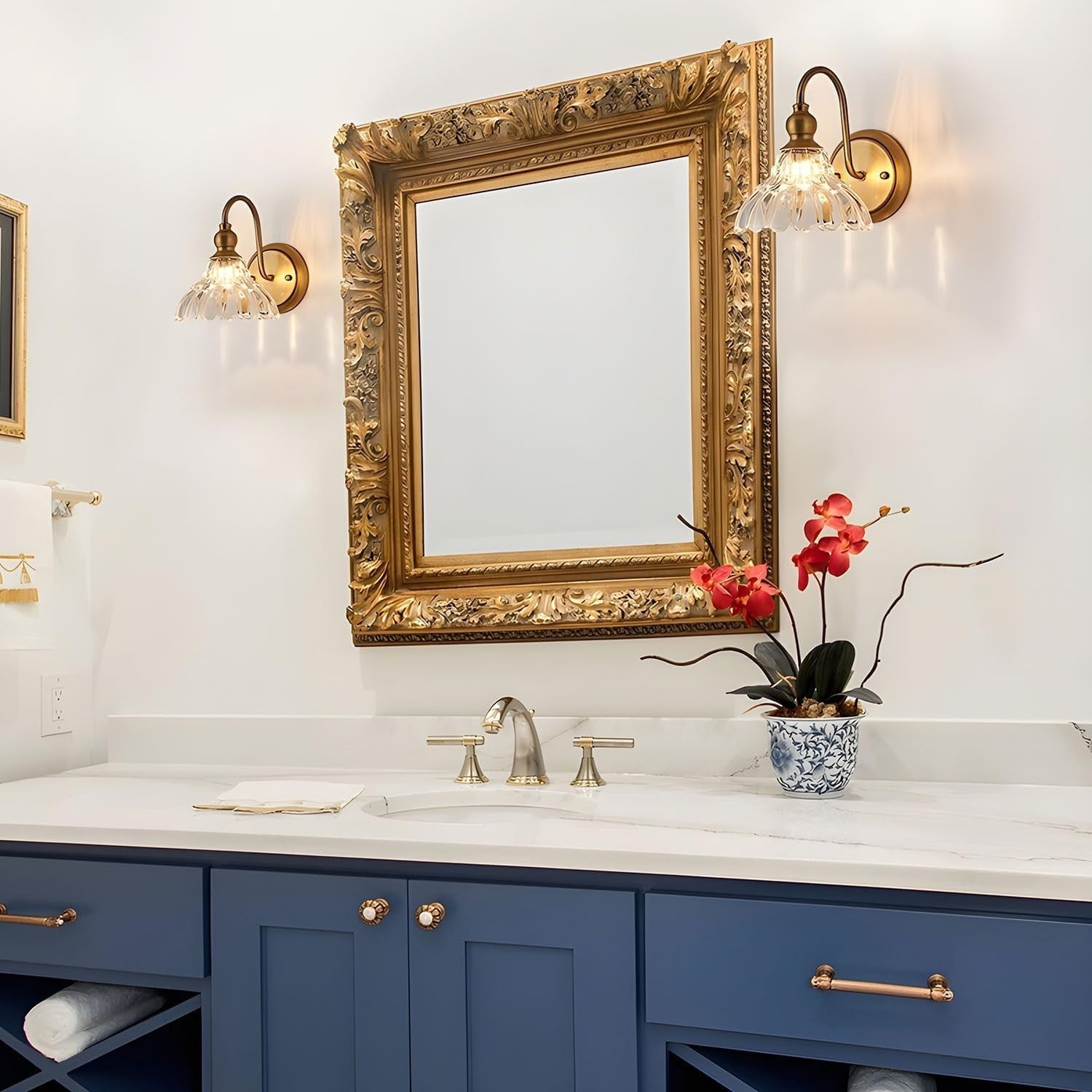 Wireless Battery-Operated Wall Sconces with Remote & Dimmable LED Bulbs