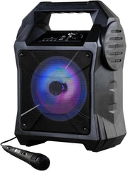 Portable Mini Karaoke Machine with LED Party Light & Microphone
