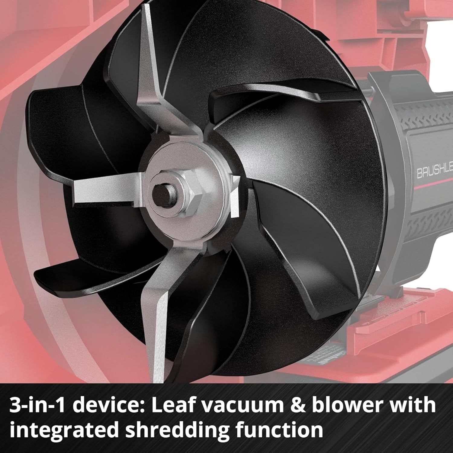 Cordless Leaf Blower Vacuum 18V Shredder 500m³/h Garden Debris Cleaner