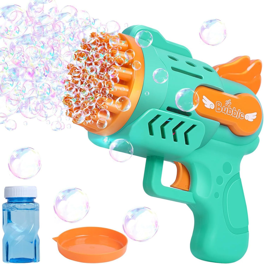 Bubble Gun 29 Hole Kids Electric Bubble Machine Silent Toy