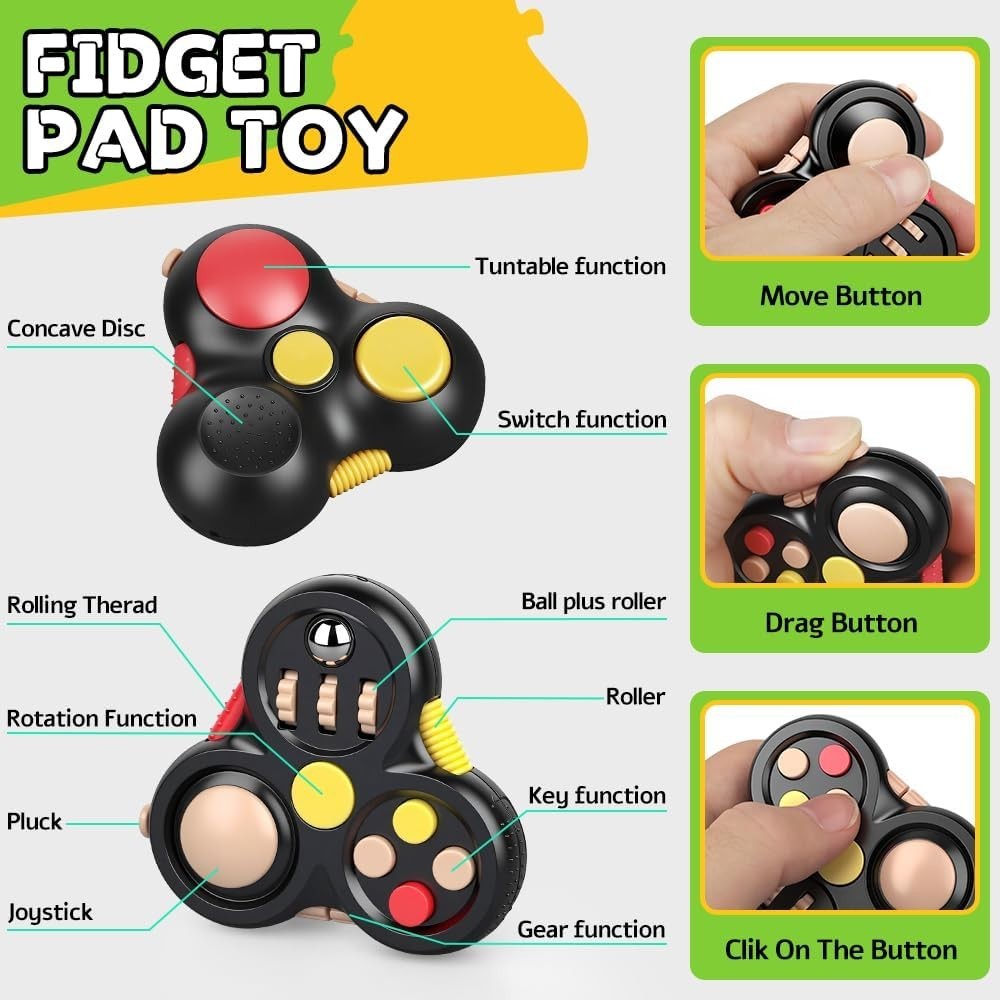 Fidget Toy Set Stress Relief Desk Gadgets Spinner Cube Clicker