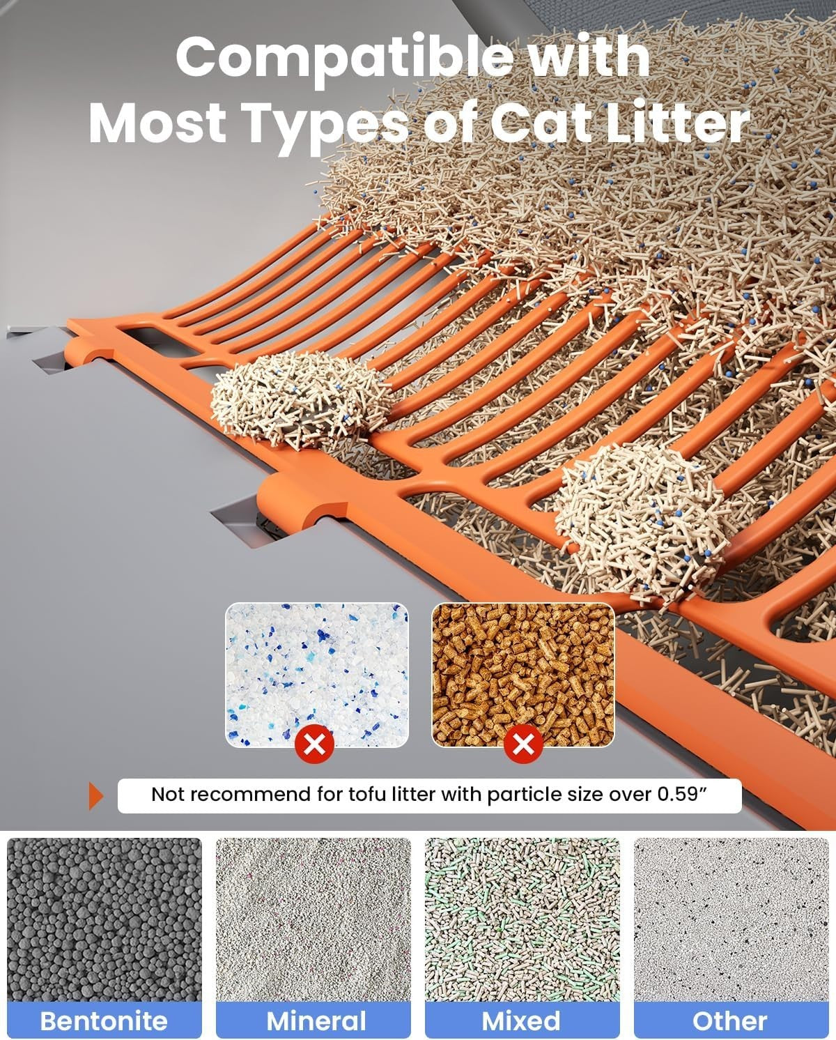 Self Cleaning Cat Litter Box APP Control Open Top Large Cat 22lbs