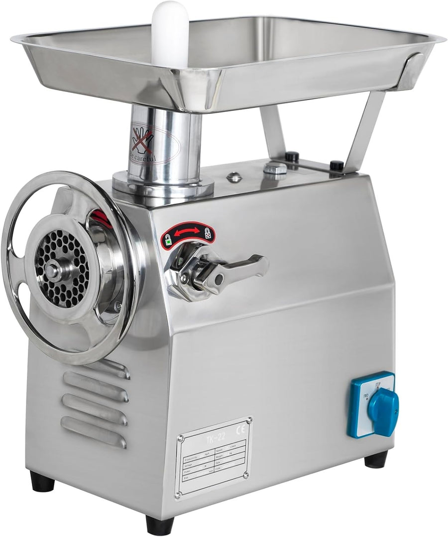 2200W Commercial Meat Grinder 350kg/hr Sausage Maker Stainless