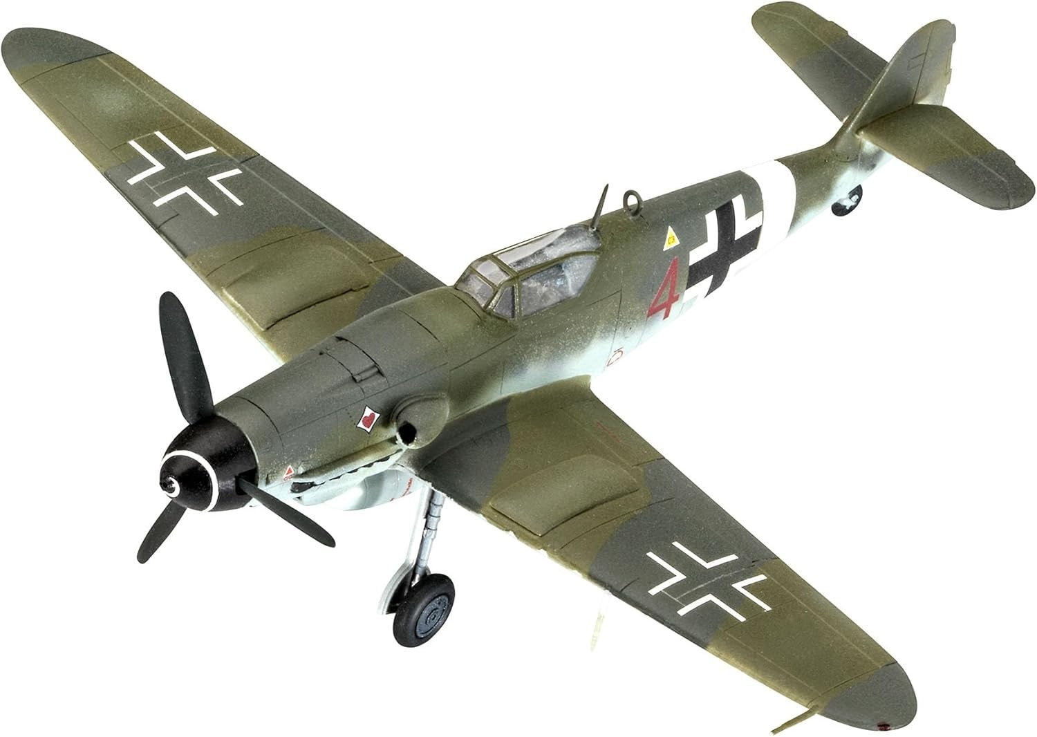 1:72 Scale Bf109G-10 & Spitfire Military Aircraft Model Kit Unpainted
