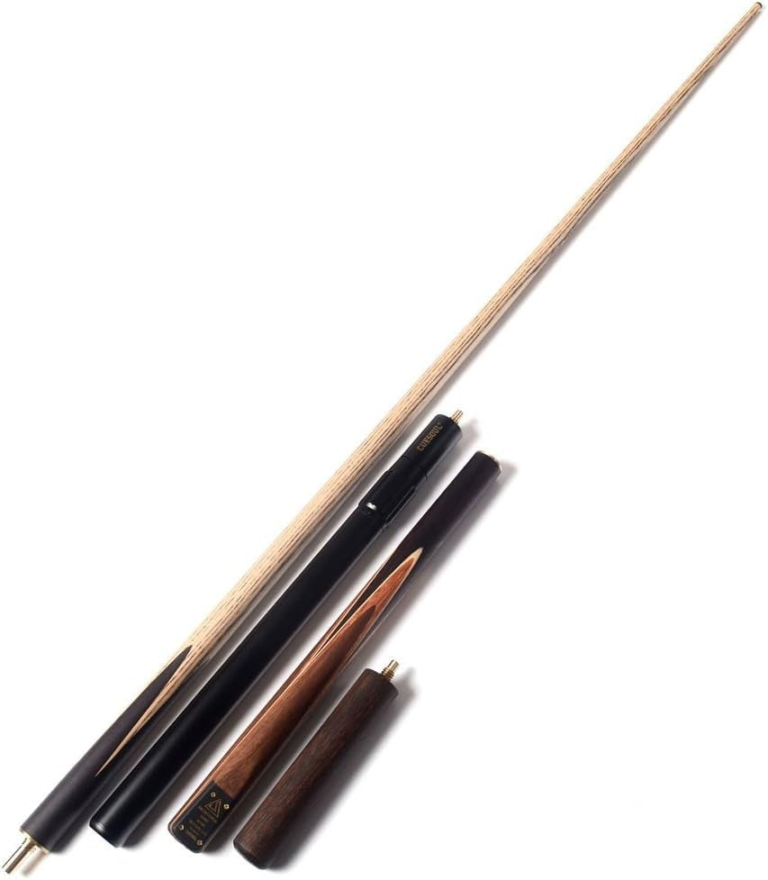 57in Pro Snooker Cue 18oz 3/4 Joint Ash Shaft Dual Extensions
