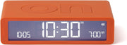Orange Reversible Digital Alarm Clock Touch Light Snooze USB-C Rechargeable