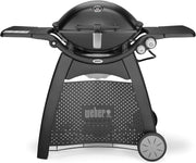 Premium 2 Burner Gas BBQ Grill with Cart, 63x45cm Cast Iron Grate, Thermometer