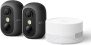 2 Pack Wireless Security Cameras AI Facial Recognition Night Vision