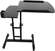Adjustable Tattoo Tray Workstation Dual Table Rolling Studio Stand
