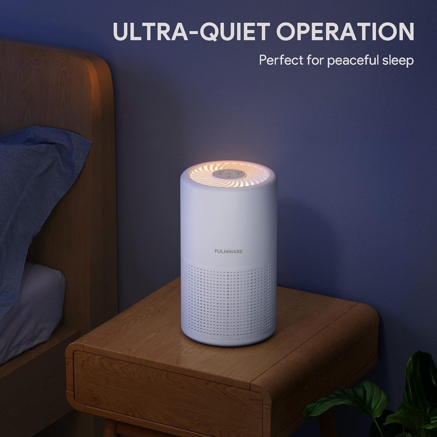 H13 HEPA Air Purifier 2 Pack Bedroom Quiet Night Light Portable Home