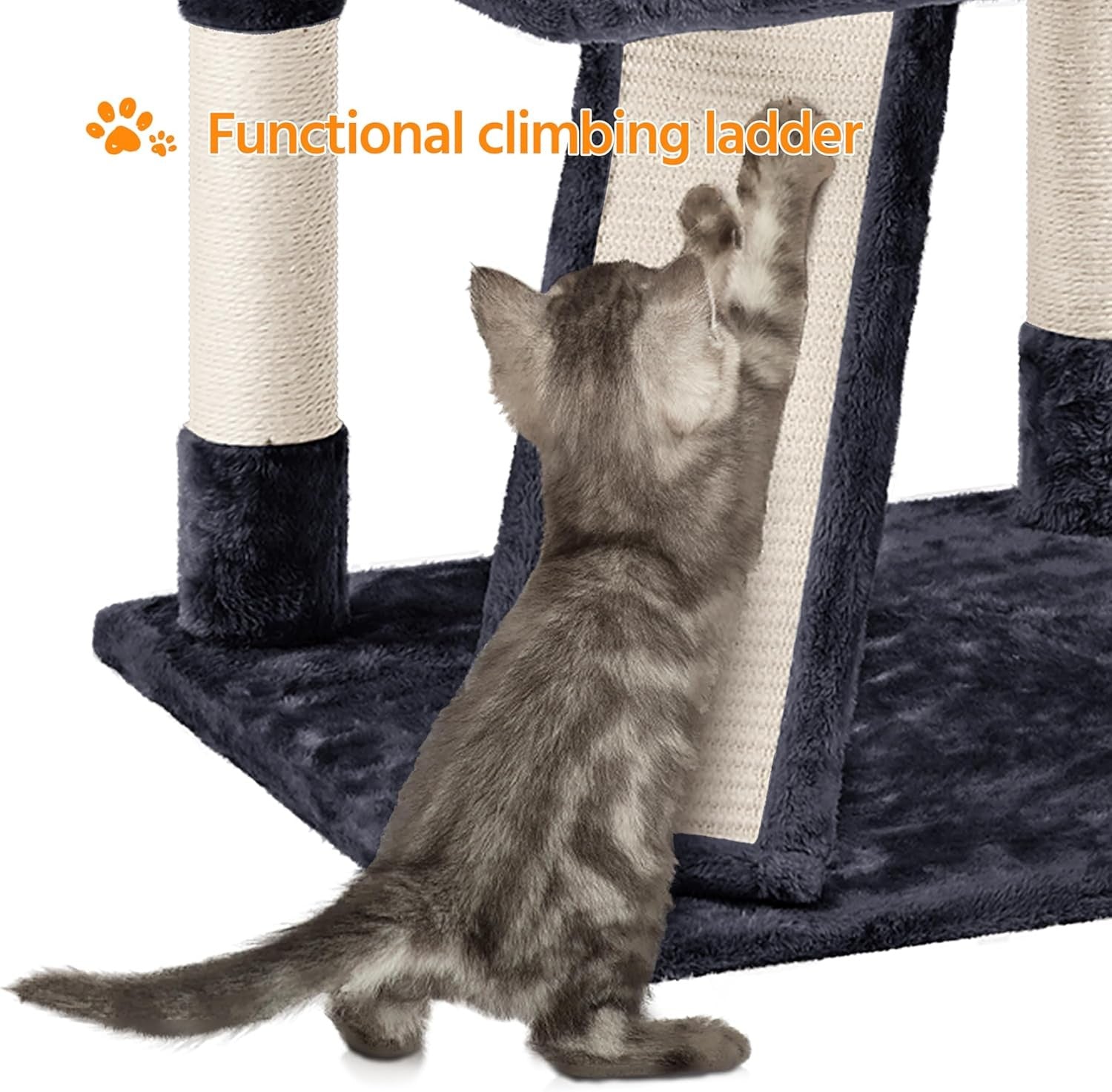Large Cat Tree 194cm Multi Level Cat Tower With Condos Scratching Posts