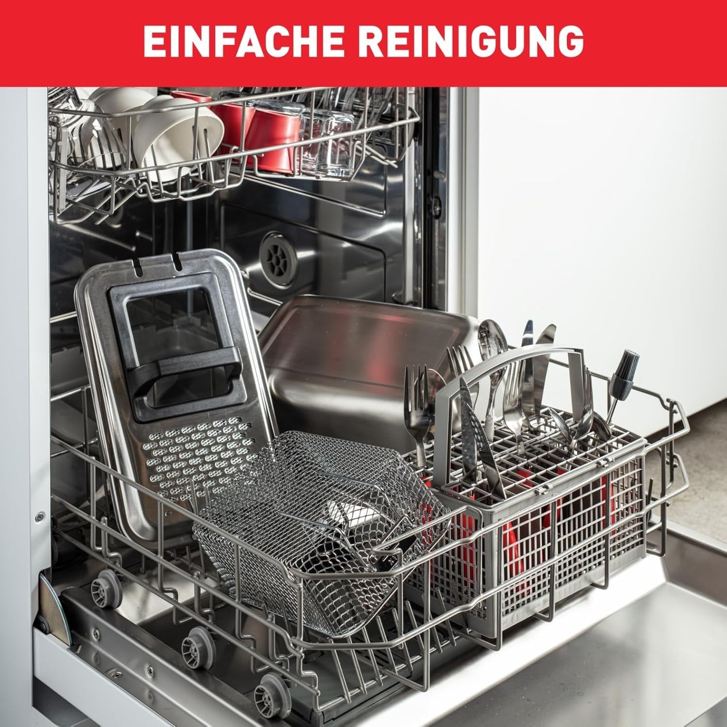 Electric Deep Fryer 2300W Stainless Steel Single Tank Countertop Fryer Home