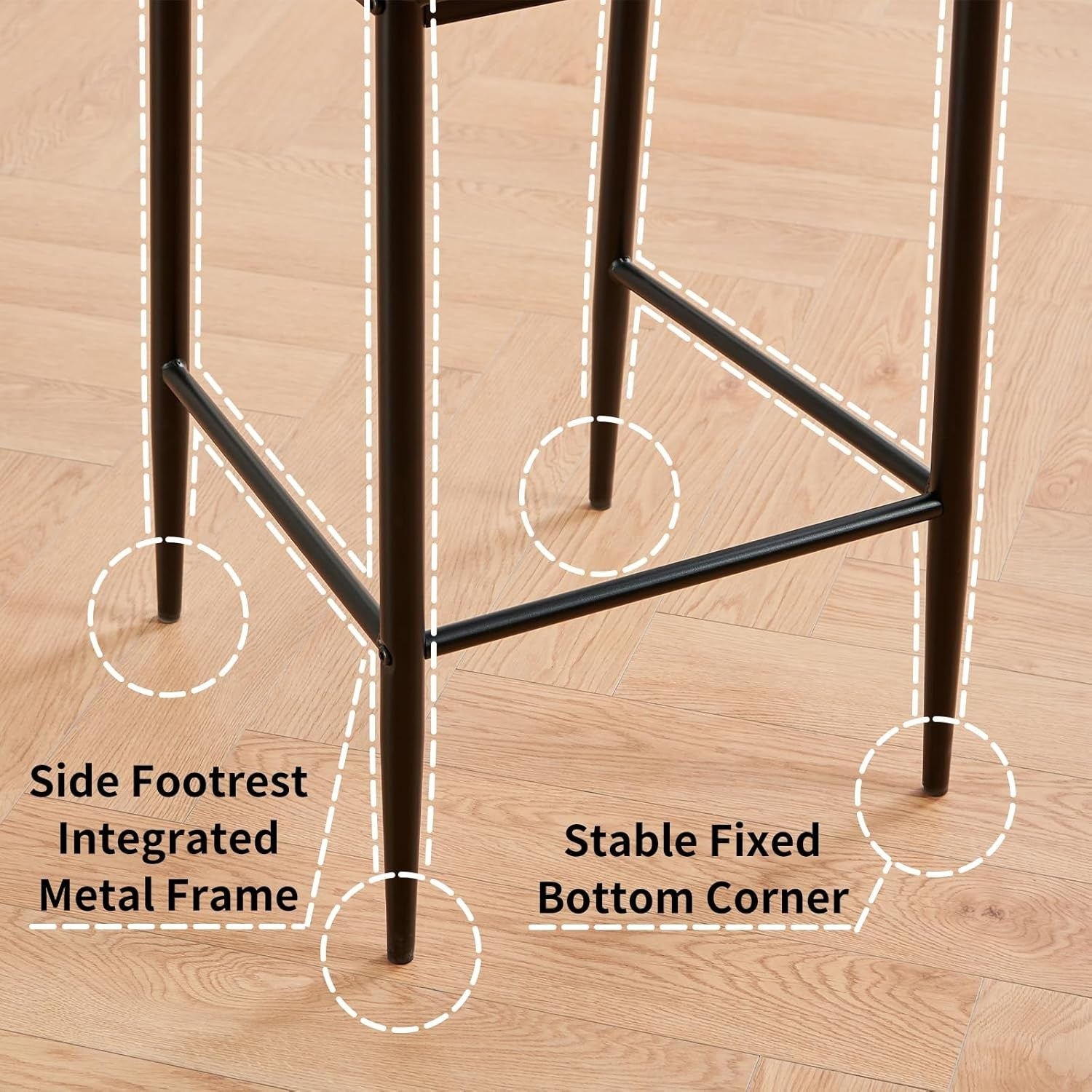 Orange Velvet Bar Stool Set 4 – High Counter Kitchen Island Chairs